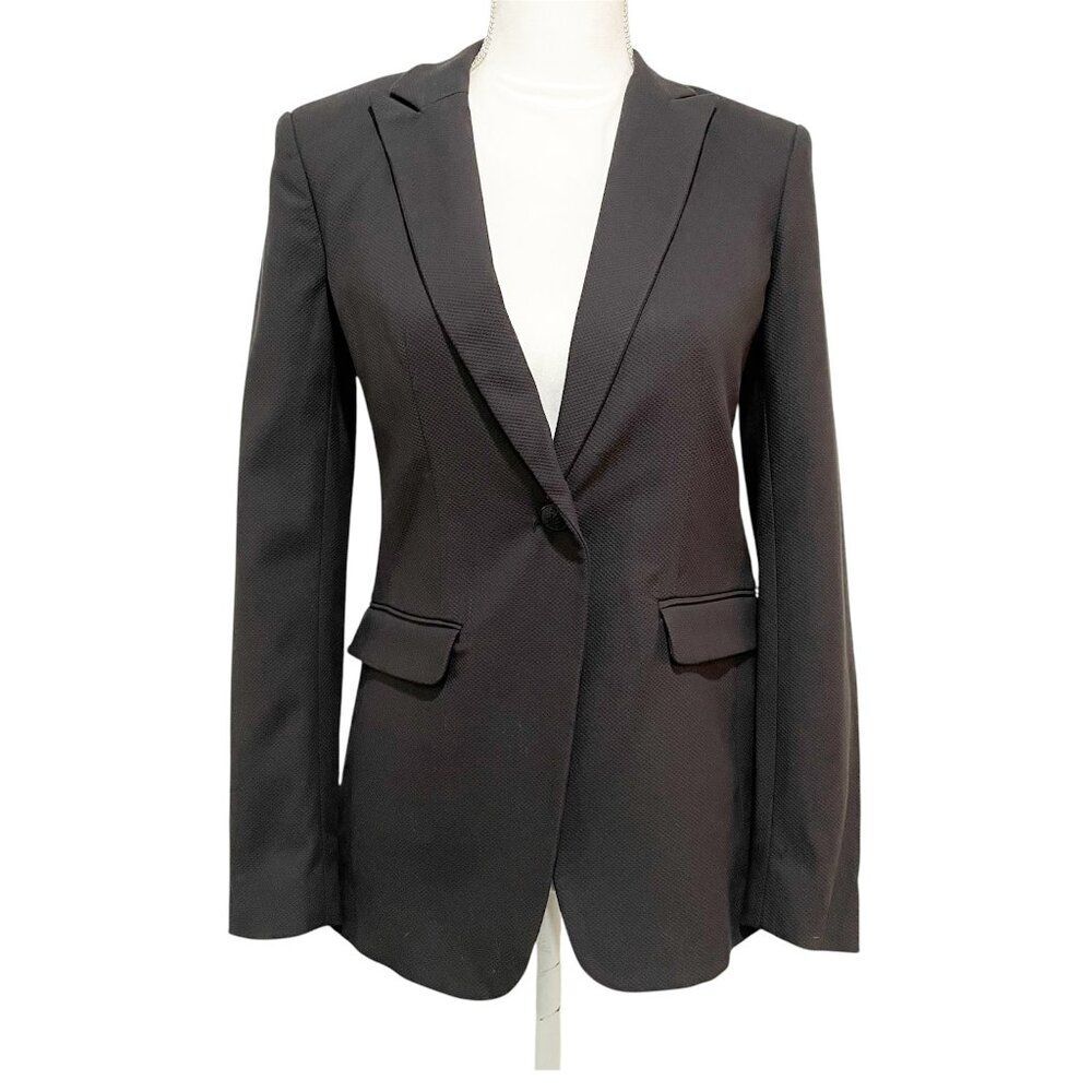 Rag & Bone Edgy Black Mesh Back Blazer Statement … - image 1